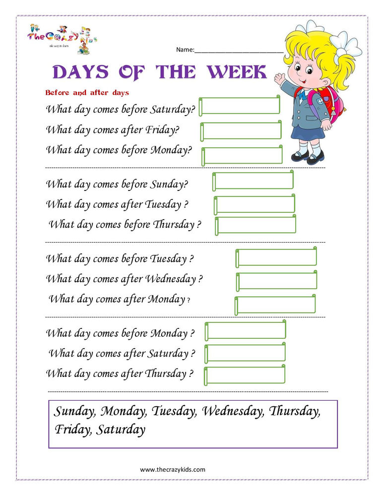 Days of the Week