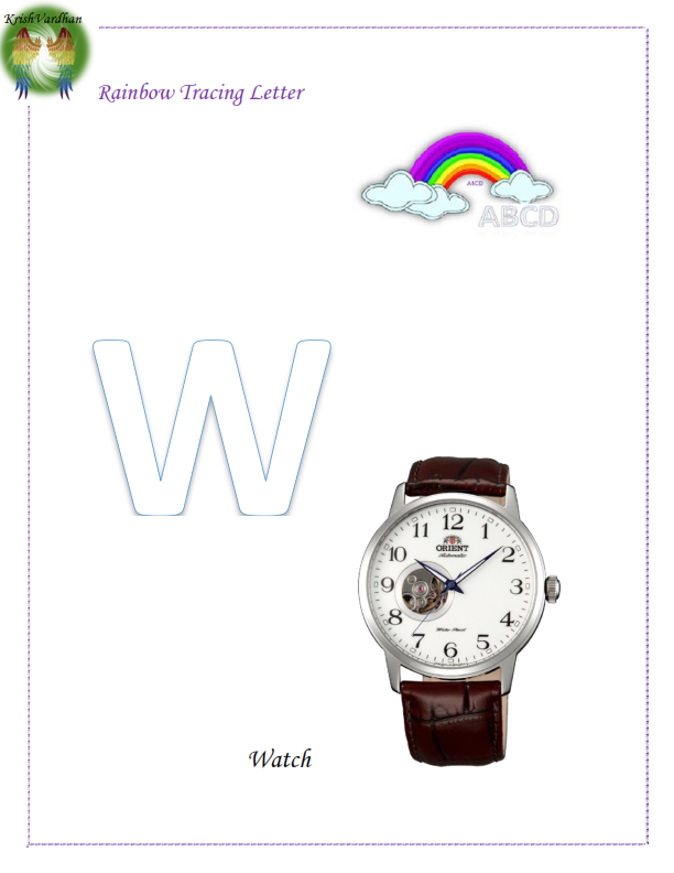 Alphabets Starting With Tracing Letters