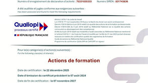 Cap Compliance est certifié Qualiopi : financez vos formations professionnelles