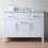 Thumbnail: Atreus 48" White Single Sink Vanity with Carrara Marble Top