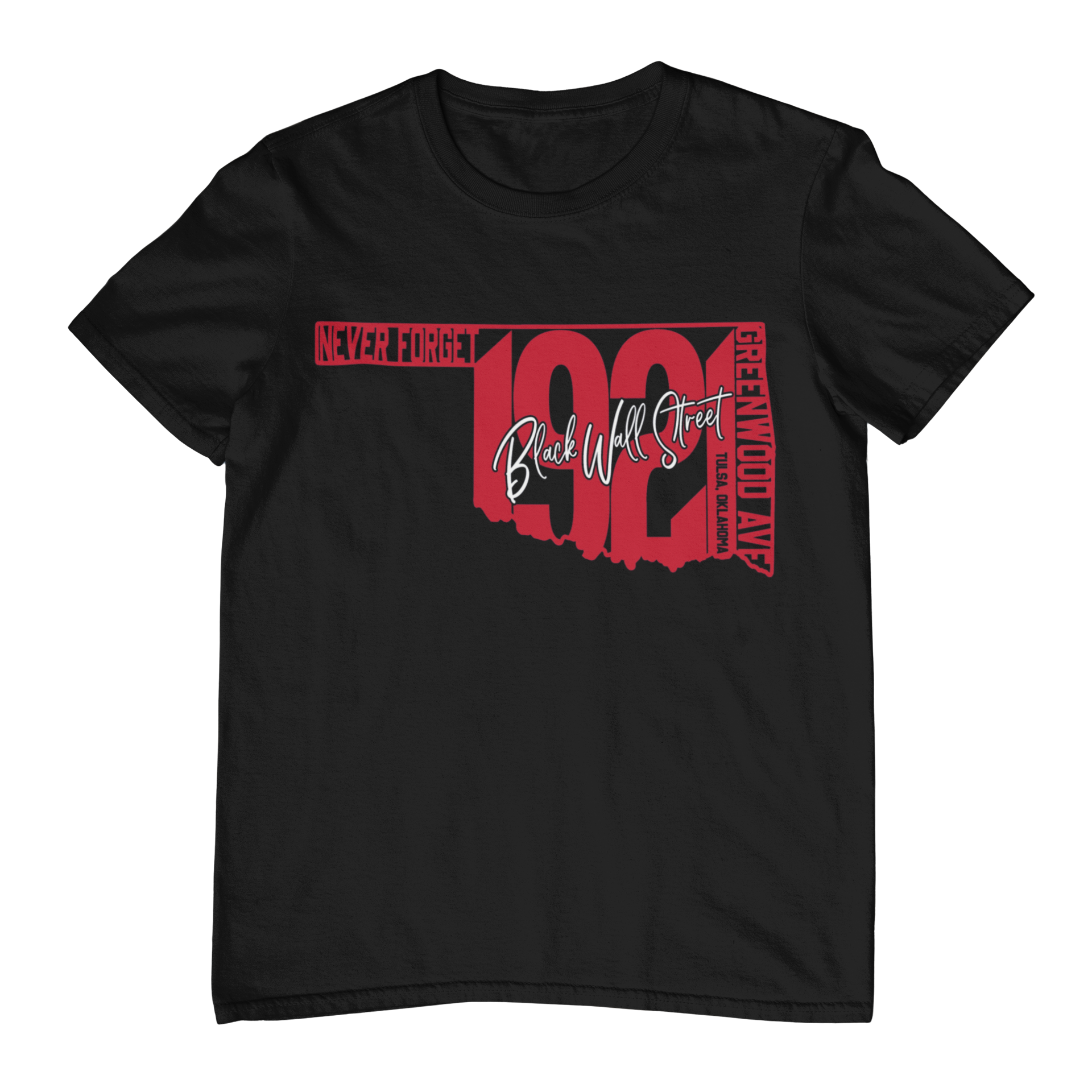 Black Wall Street Ok T-shirt