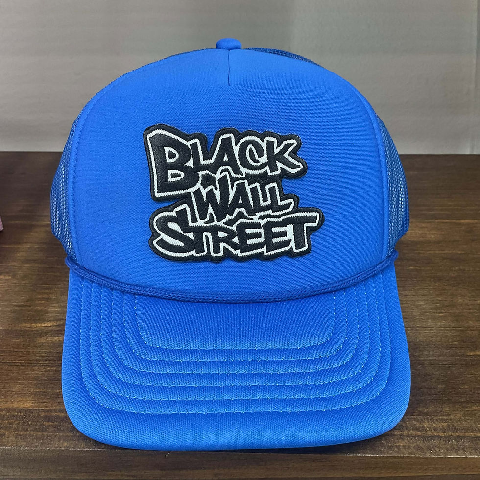Thumbnail: Black Wall Street Graffiti Foam Mesh-Back Trucker Hat