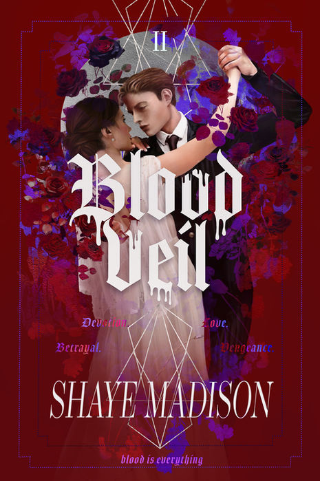 Custom Bespoke Illustrated Book Cover By Dayna, Gothic Gatsby Vampires, for Author Shaye Madison, Dark Spicy Romance