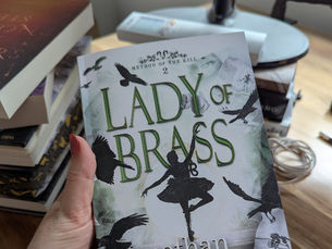 Physical Print Proof of Lady of Brass, Australian Historical Monster Fantasy, for SkyNation Publishing . Illustrated and designed By Dayna