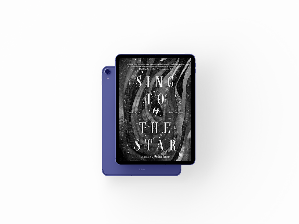 Thumbnail: Sci-Fi Galaxy Sapphic Premade Cover featuring interwoven images of space from unsplash and flat art of a lesbian couple