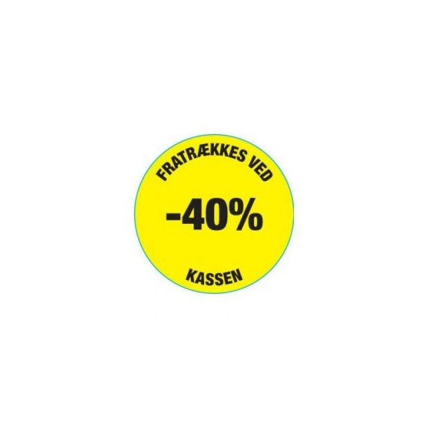 Miniaturebillede: Rabatklistermærke