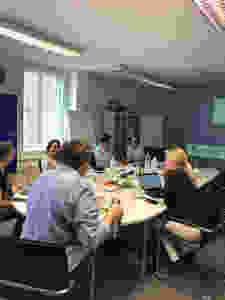 Exchange of ideas at the Steering Committee meeting