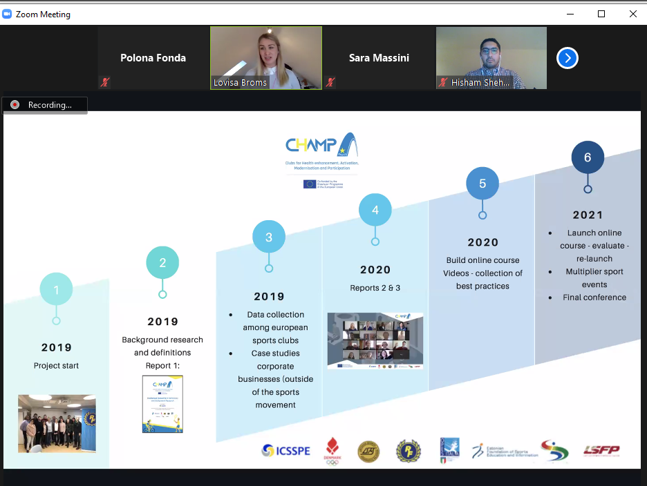 Lovisa Broms presented a quick overview of the project