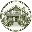 Craftsman House Engraved Medallion