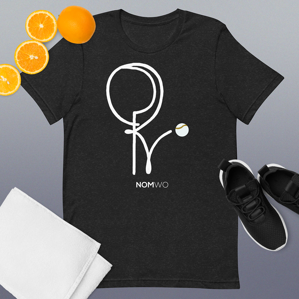 Black Unisex t-shirt - NomWo back logo