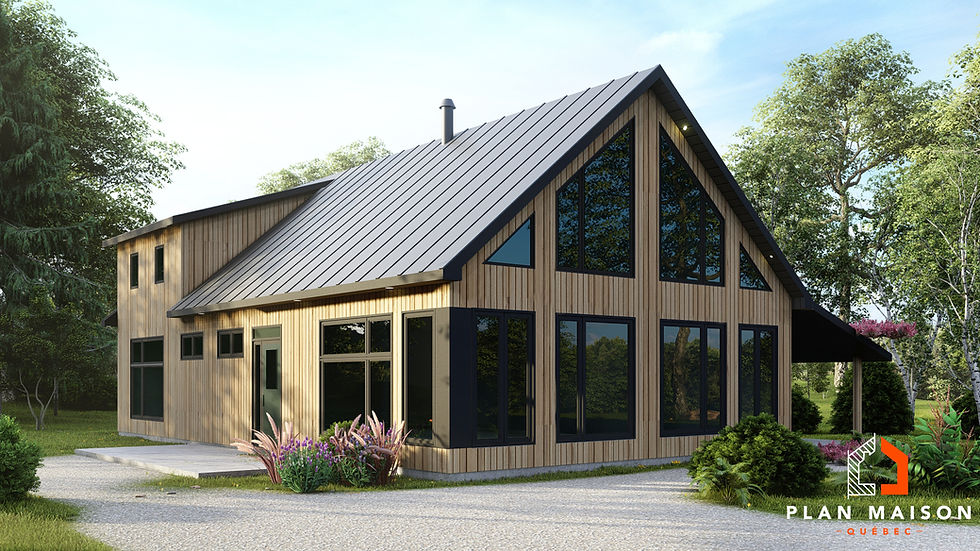 Modèle de chalet en bois habitable | Plan Maison Québec