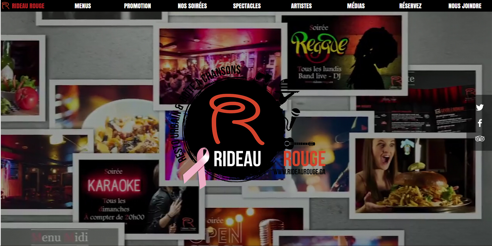 Le Rideau Rouge Restaurant Bar Spectacle