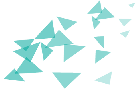 Scattered Blue Triangles