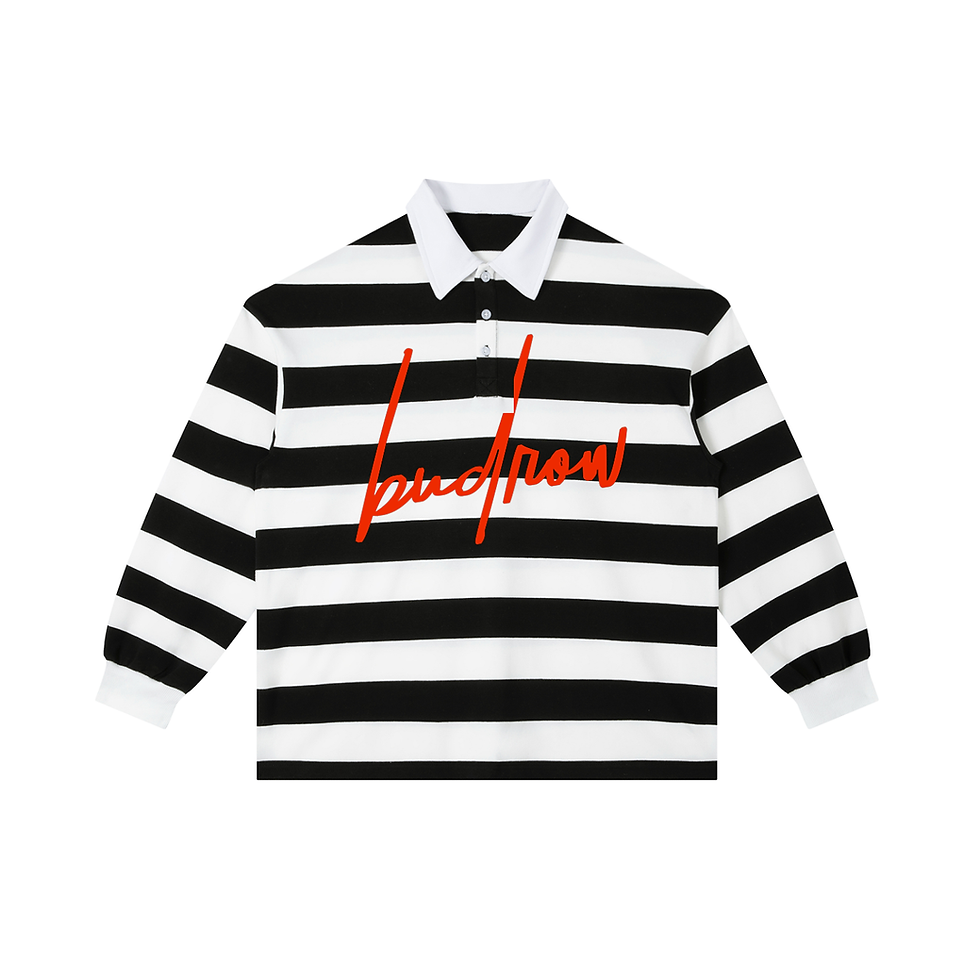 Thumbnail: 'Budrow' Stripe Polo Shirt