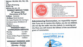 Notice Sheet for 18th January 2026