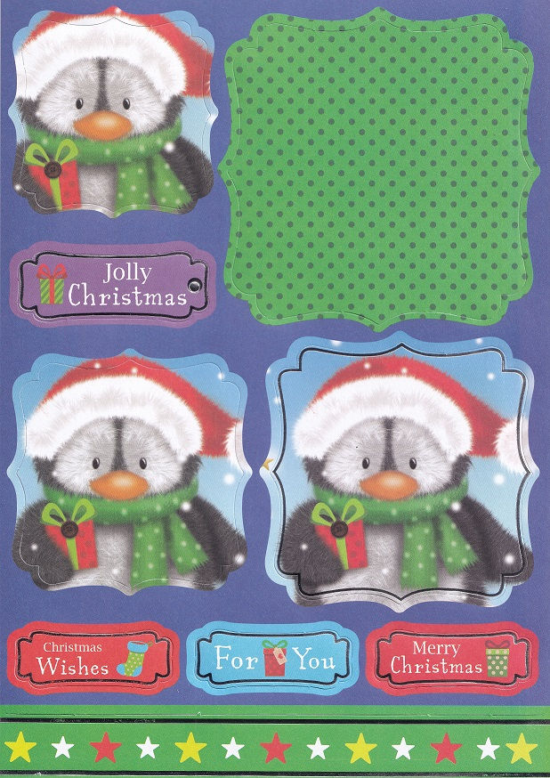 Create & Craft - Cute Christmas Collection A4 Topper Sheet