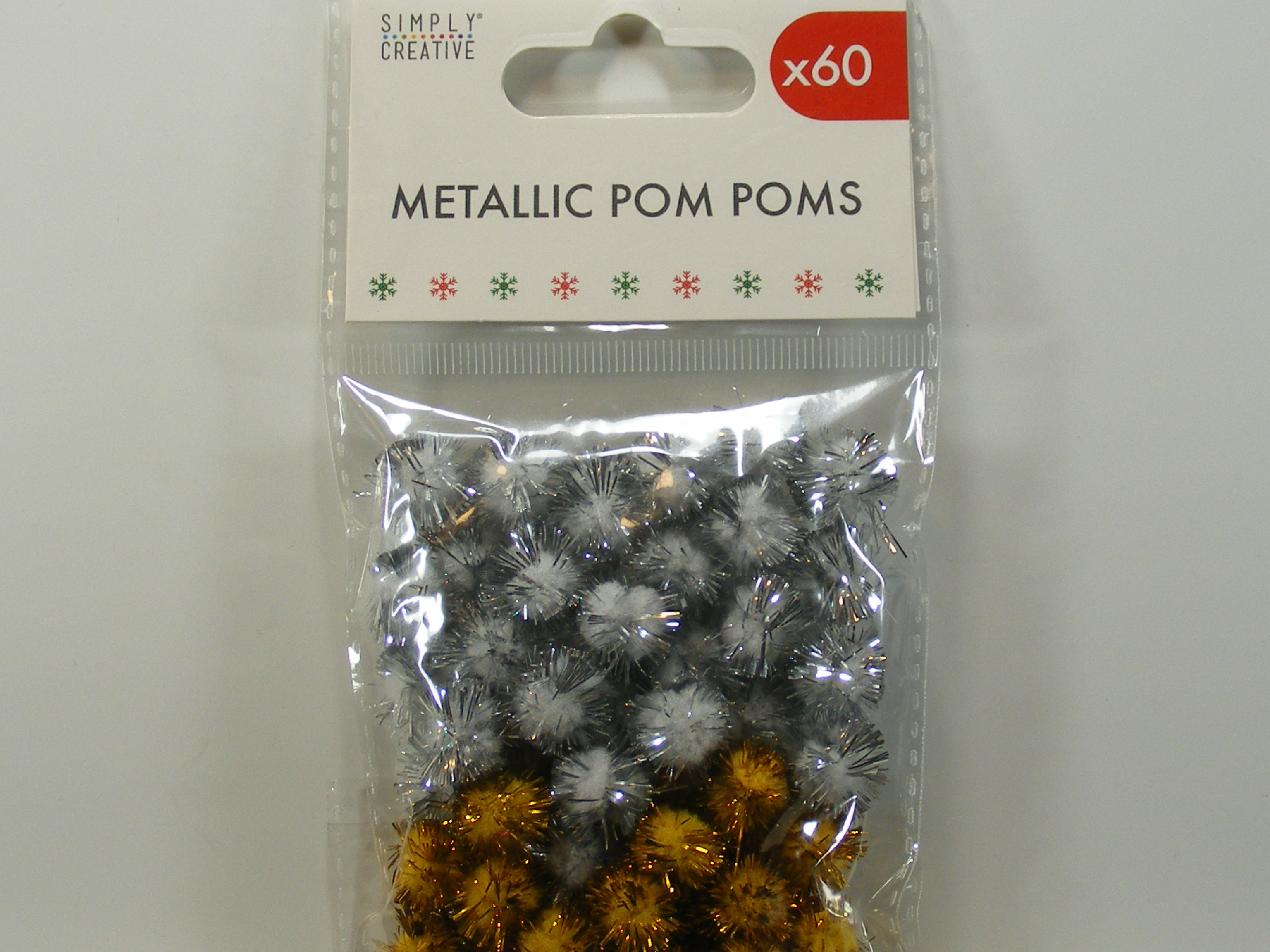 Simply Creative - Metallic Pom Poms