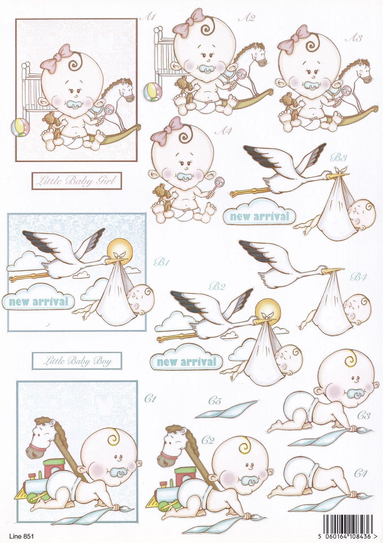 Craft UK - New Arrival A4 Decoupage Sheet