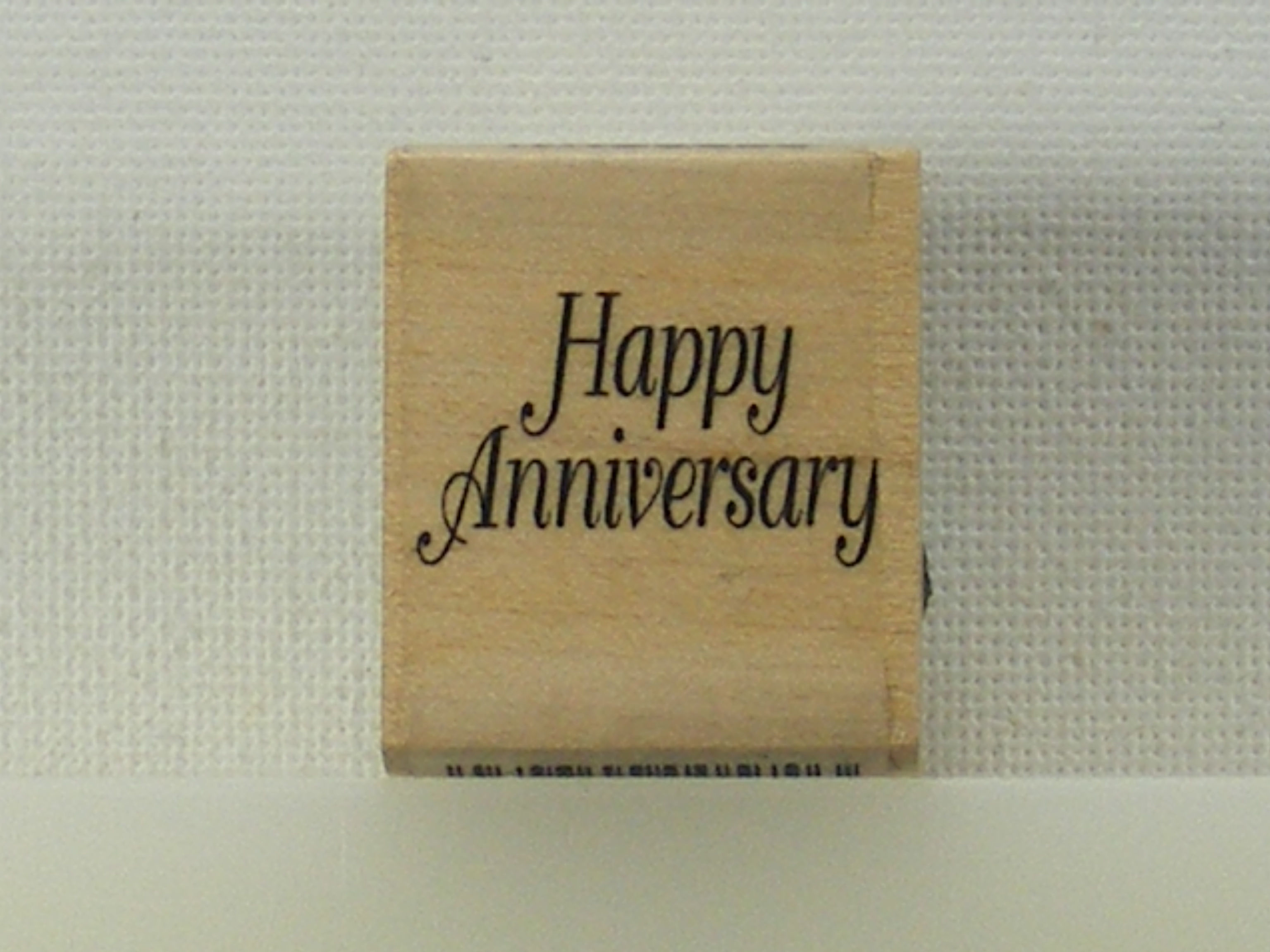 Personal Impressions - Happy Anniversary Rubber Stamp
