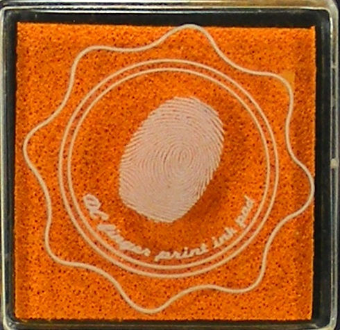 DC - Fingerprint Ink Pad - Orange