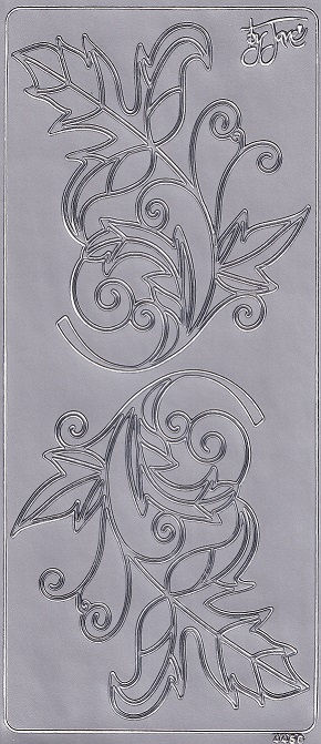 Woodware - Peel Off Sheet - By Jane Branches & Leaves (Silver)