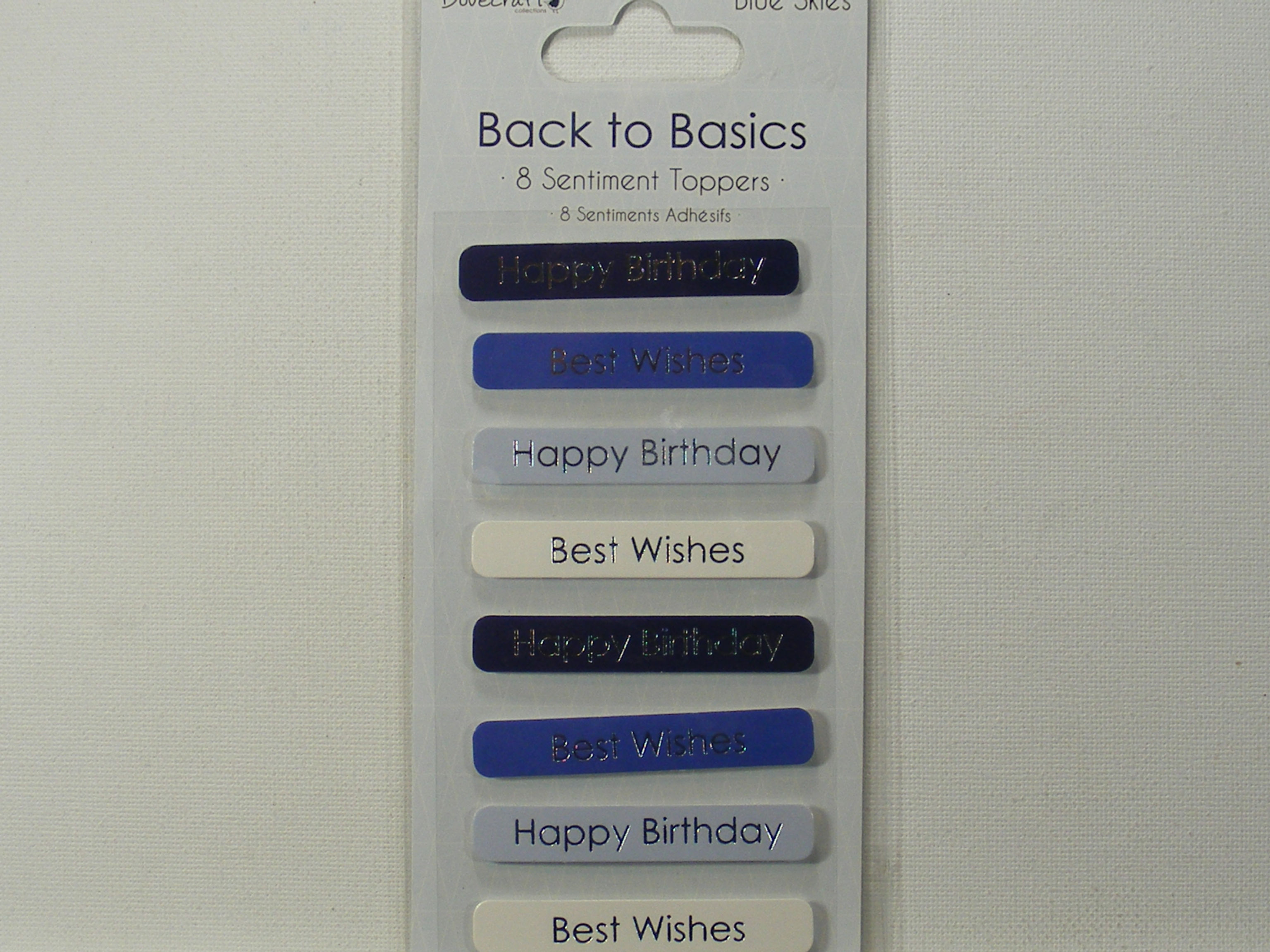 Dovecraft - Back To Bsics - Blue Skies Sentiment Toppers