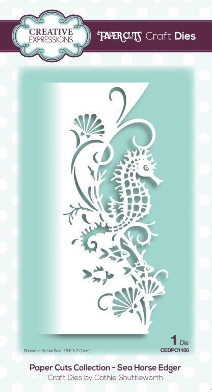 Creative Expressions - Paper Cuts Collection - Sea Horse Edger