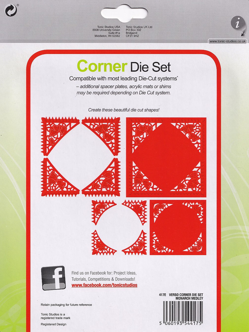 Thumbnail: Tonic Studios - Corner Die Set - Monarch Medley
