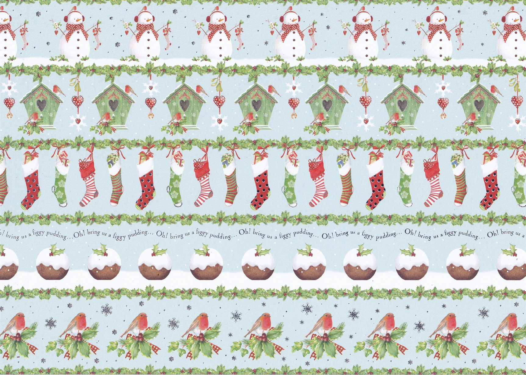 Kanban - Rows Of Christmas Loveliness Background Card