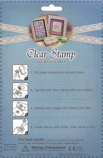 Thumbnail: Evolution Ltd - Clear Acrylic Stamp Set - Leaves 2 (16 Pieces)