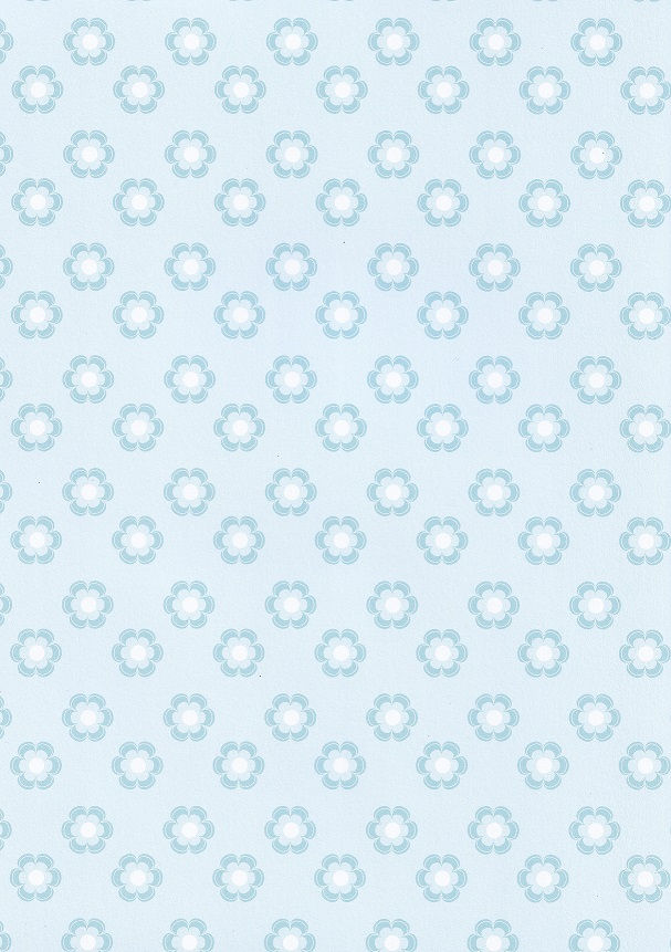 Kanban - Wobbler Fun Blue Foral A4 Background Card