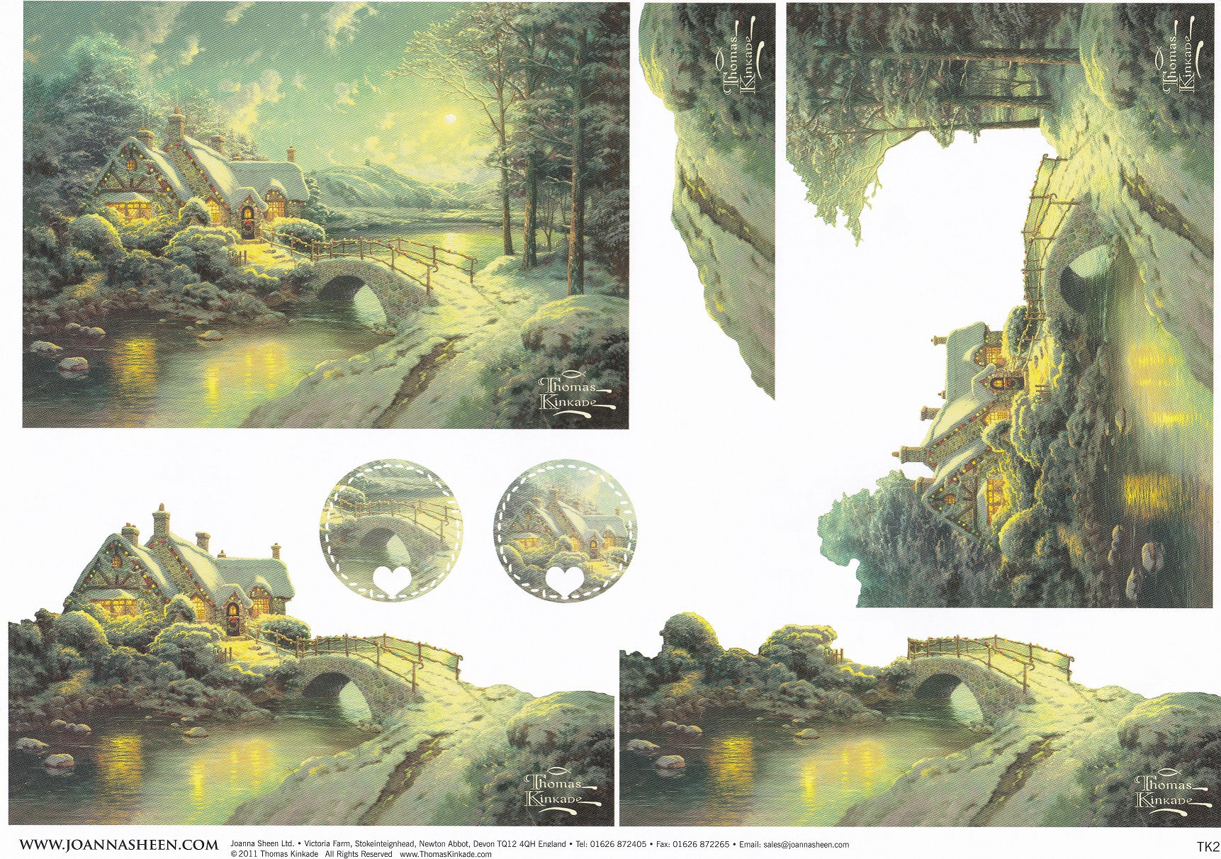 Joanna Sheen - Thomas Kinkade Christmas Lights Decoupage