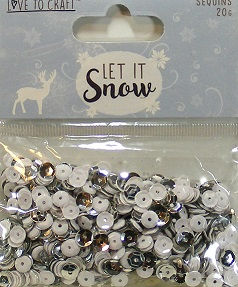 Love To Craft - Let It Snow Sequins