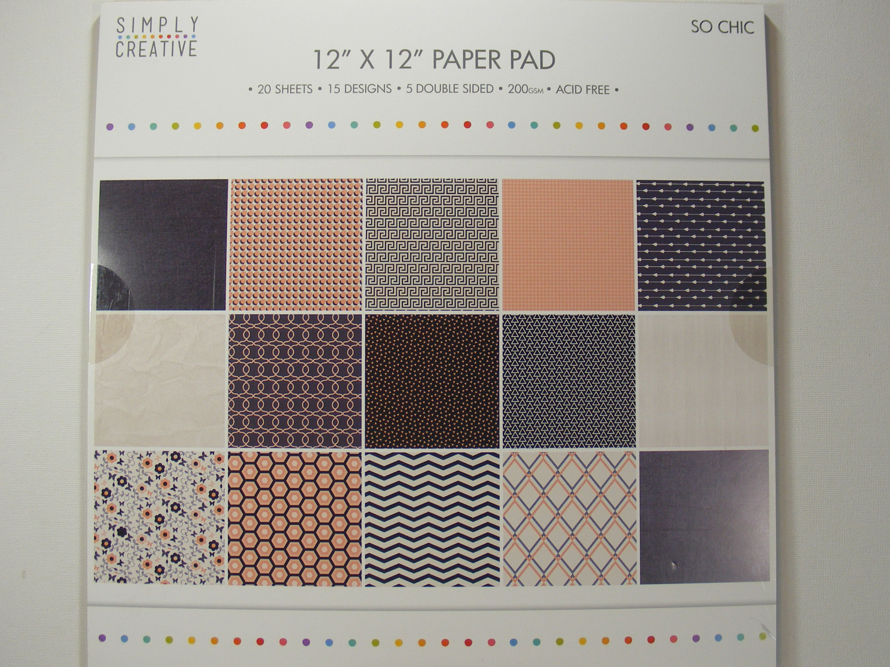 Simply Creative - So Chic 12" x 12" Paper Pad