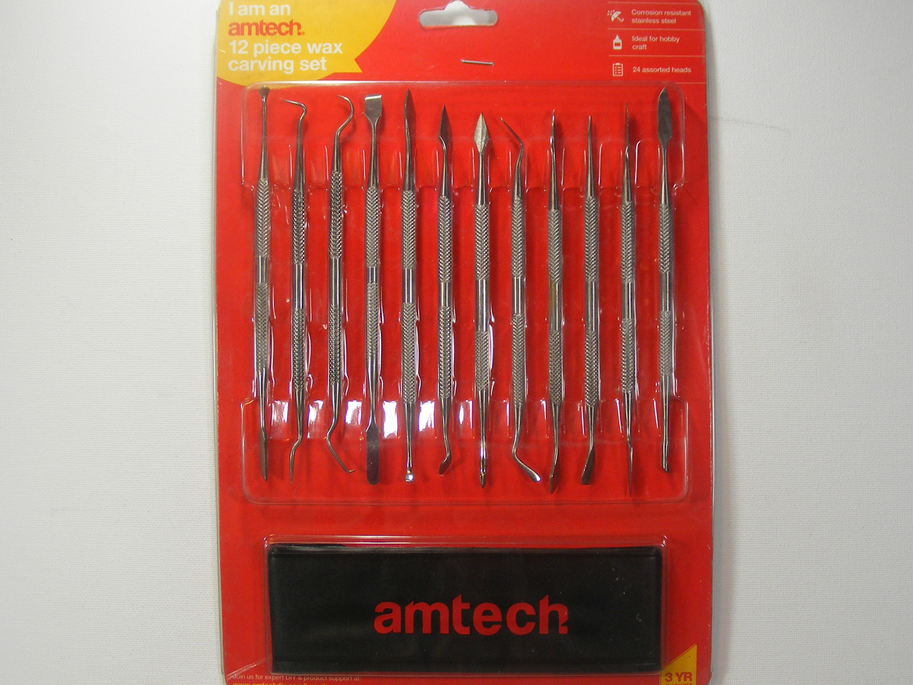 Amtech - 12 Piece Wax Carving Set.