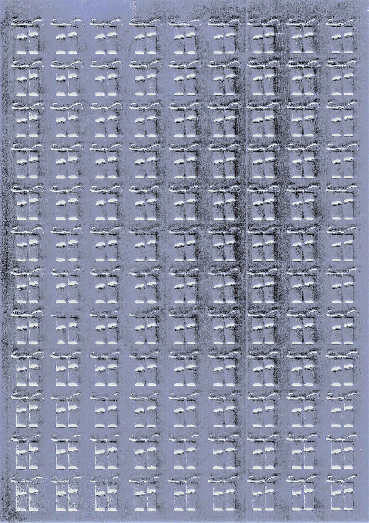 Kanban - Silver Embossed Foiled Present Background Card