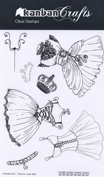 Kanban - Vivienne Clear Acrylic Stamp Set.