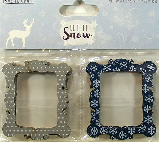 Love To Craft - Let It Snow Wooden Frames