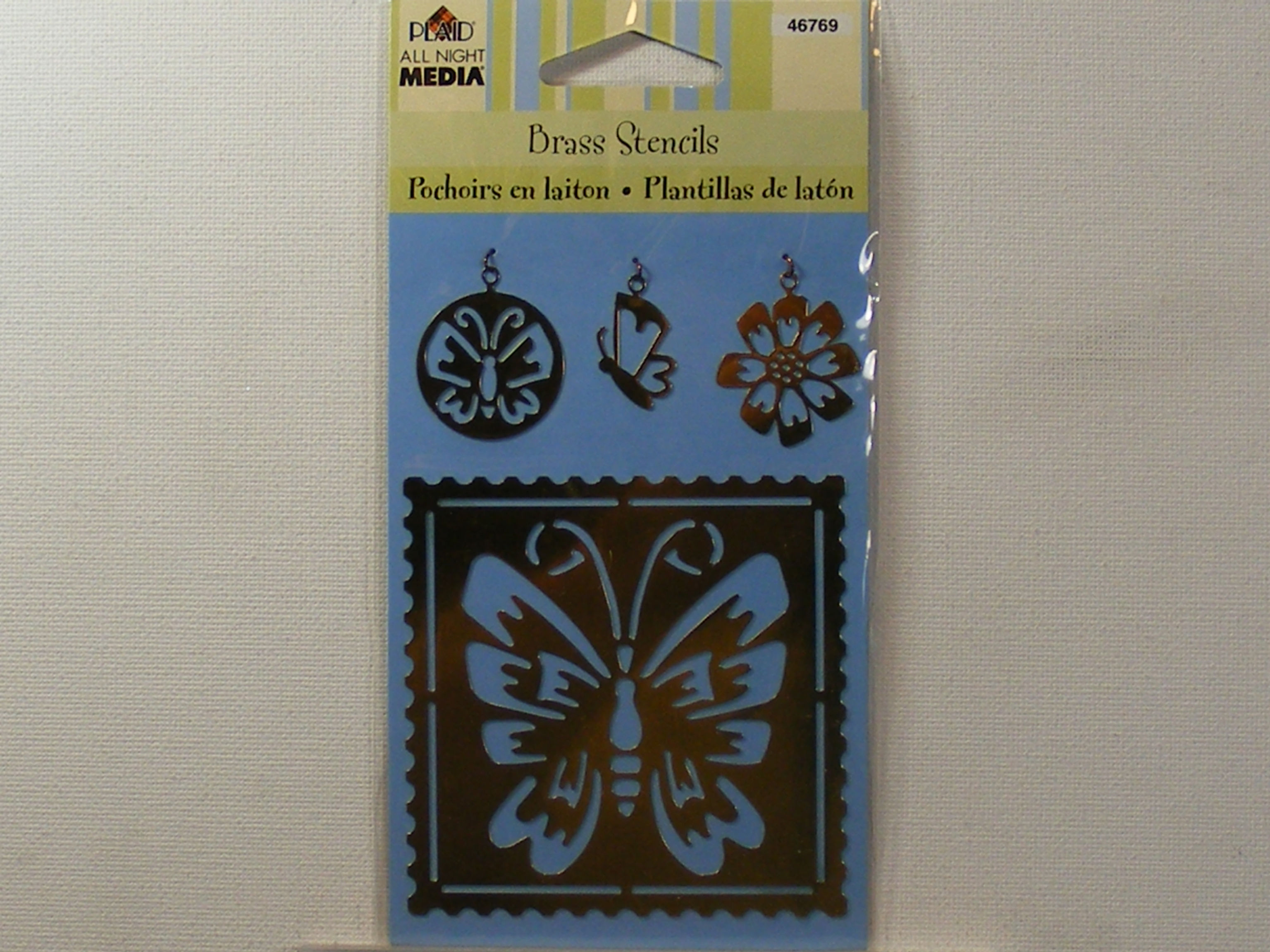 Plaid - 4 Pack Of Brass Stencils.