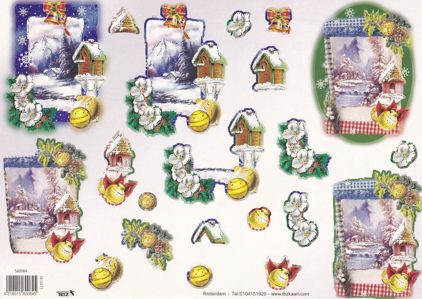 TBZ International - Christmas Decoupage Sheet
