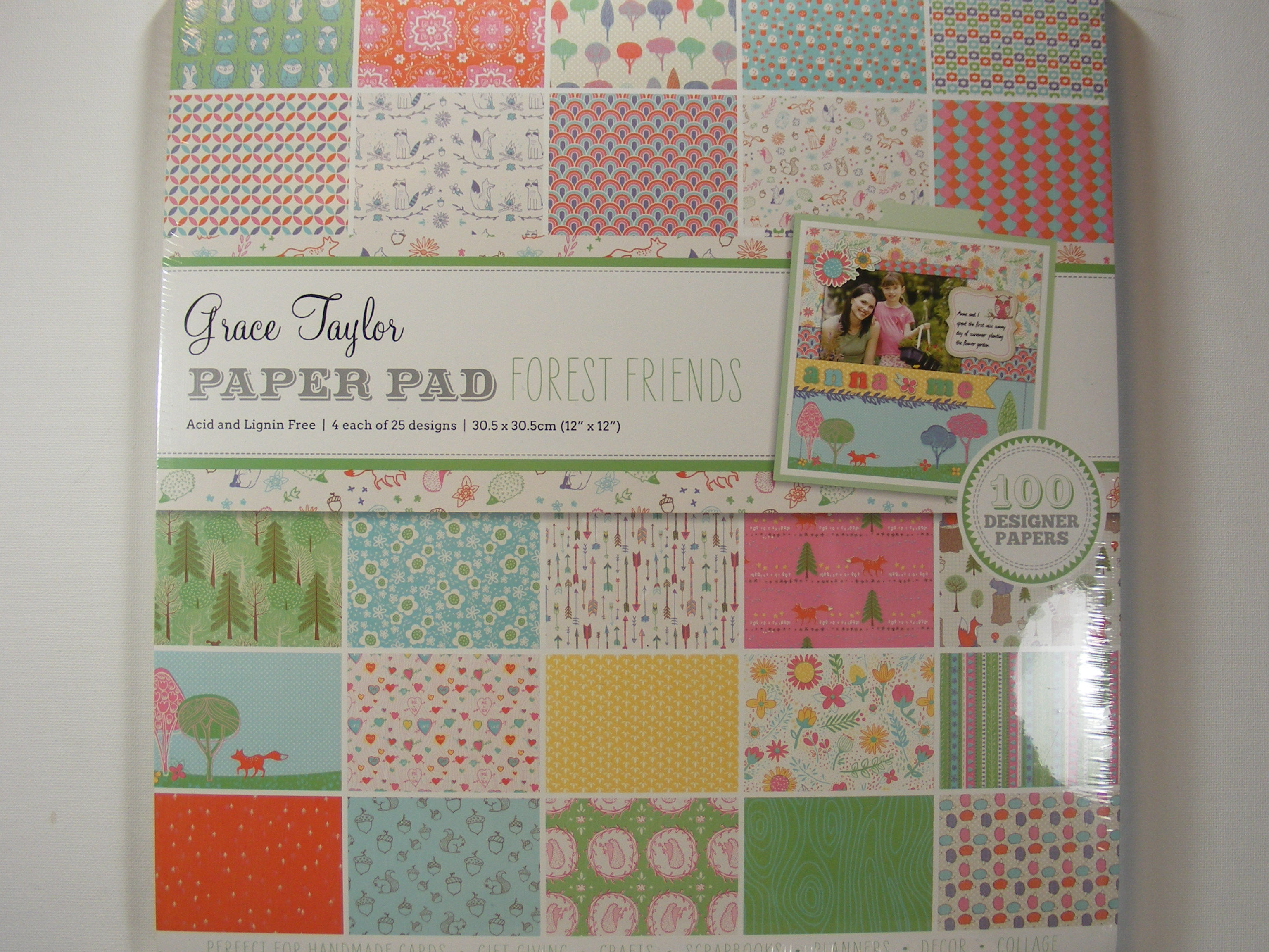 Grace Taylor - Forest Friends 12" x 12" Paper Pad.