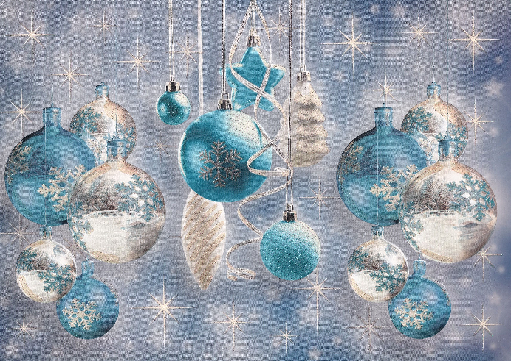 Kanban - Shiny Baubles Background Card