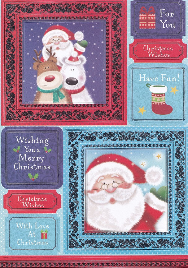 Kanban - Santa and Reindeer Topper Sheet