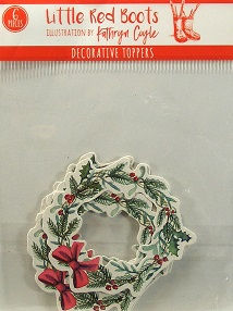 Little Red Boots - Decorative Toppers - Wreath.