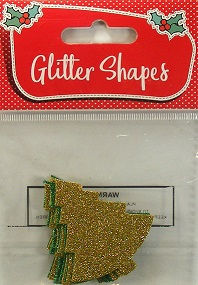 Merry Christmas - Glitter Shapes - Trees
