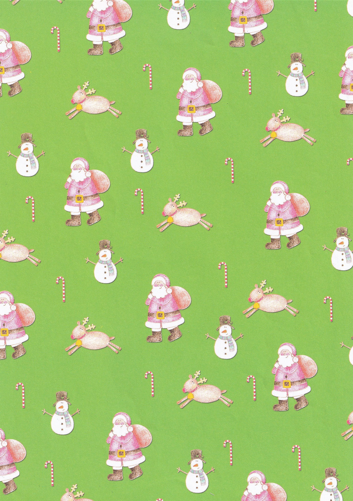 Paper Nation - Trad Santa & Snowman Backing Paper