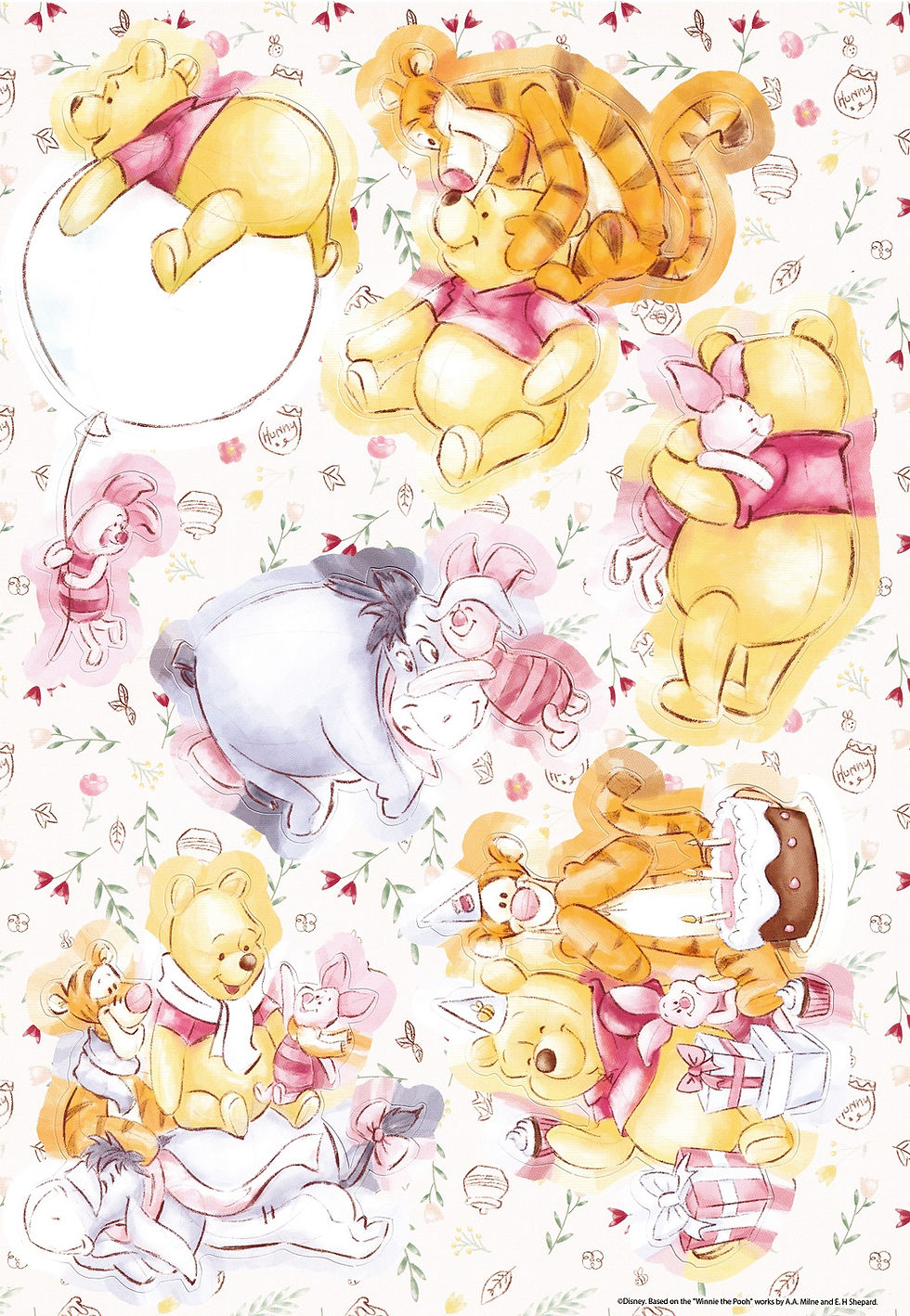 Disney - Winnie The Pooh A4 Topper Sheet