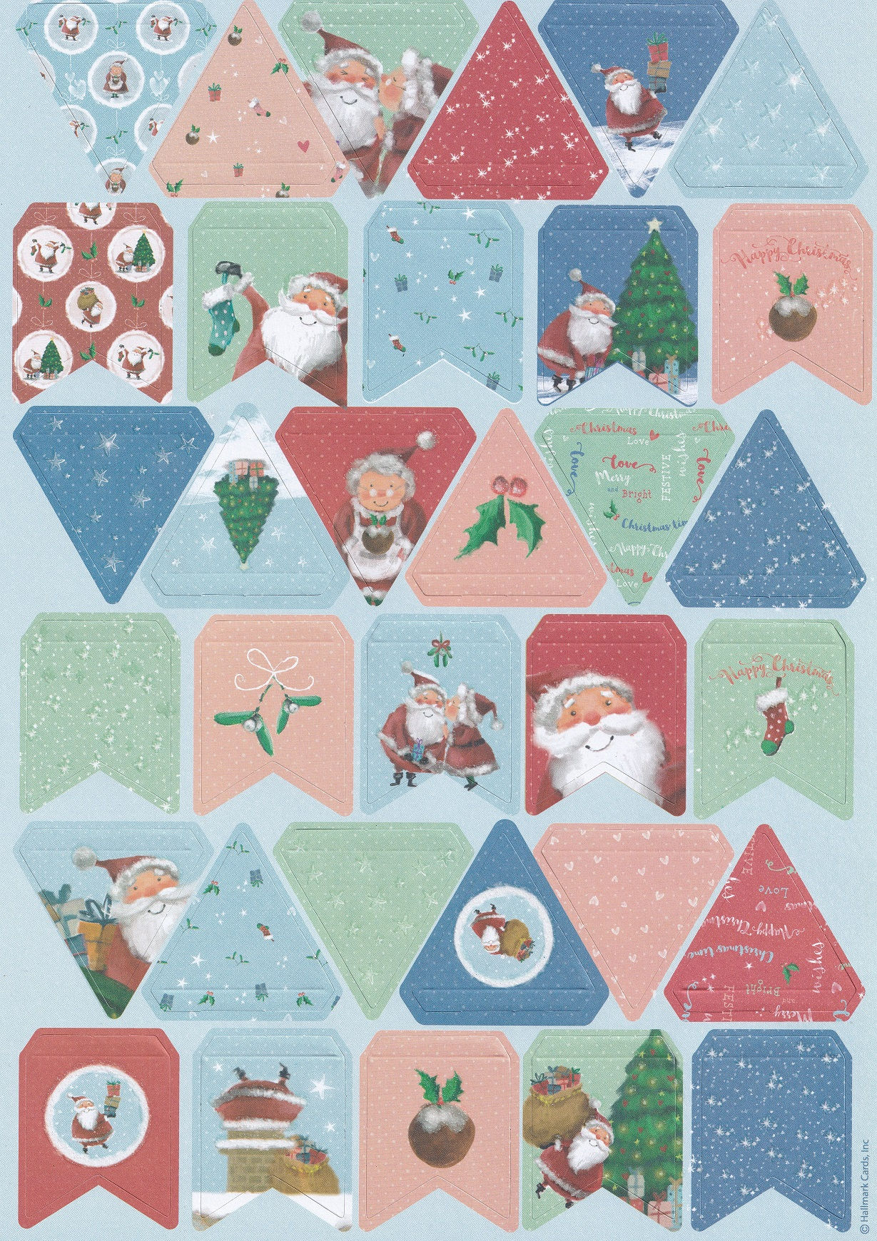 Docrafts - At Home With Santa Die-Cut Bunting
