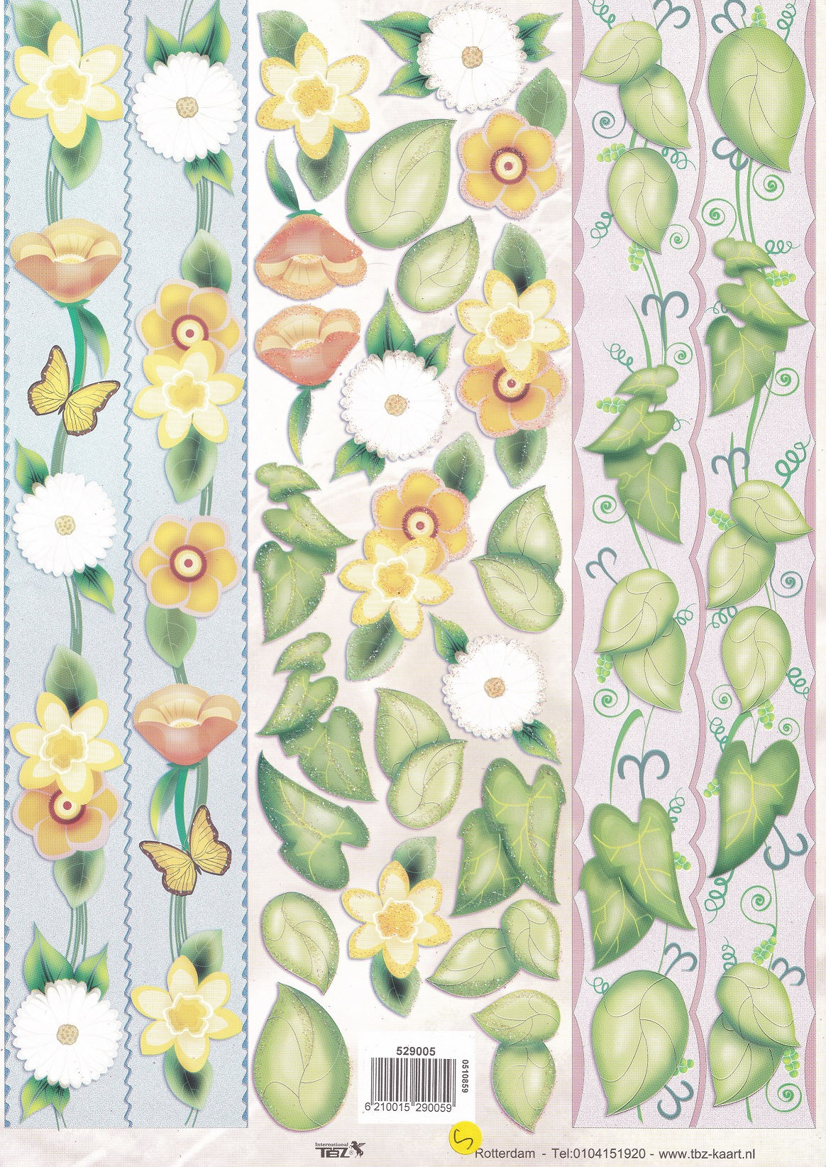 TBZ International - Floral Glitter Decoupage