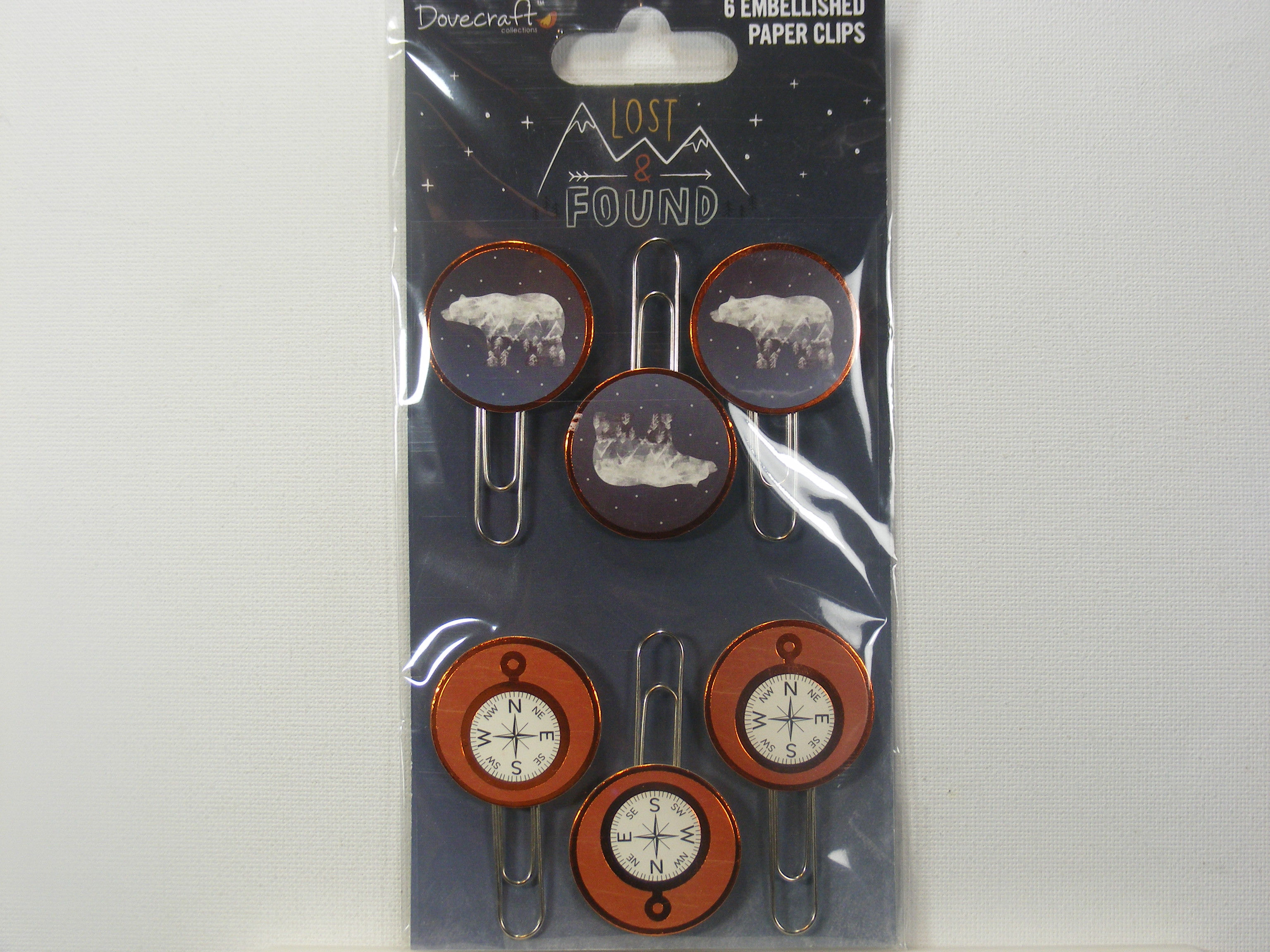 Dovecraft - Lost & Found Topped Paper Clips